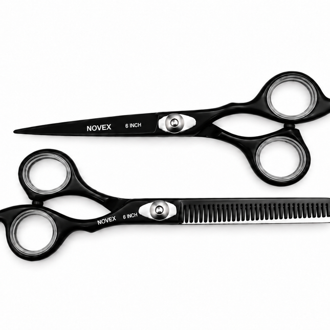 Novex Kappersschaar Set 6 Inch – Zwart