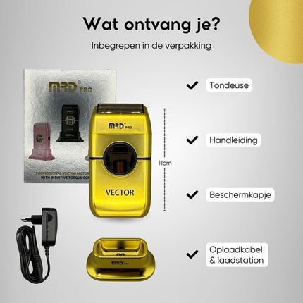 MRD Pro Vector Foil Shaver - Gold