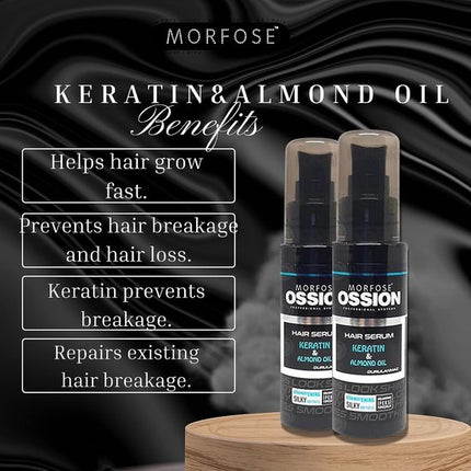 Morfose Hair Serum - 75 ml - Almond oil - Keratin - Silky Softness