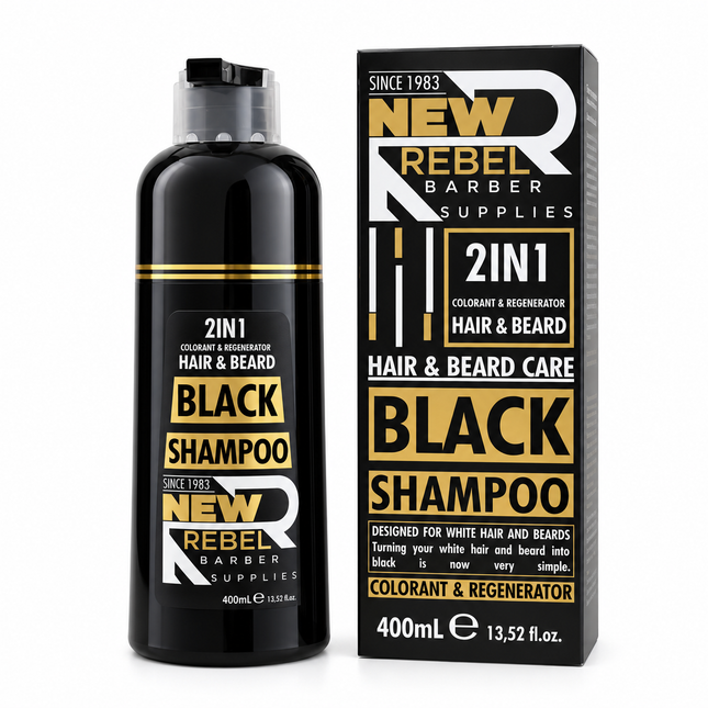 New Rebel Black Shampoo 400 ml – black  Shampoo 2 in 1