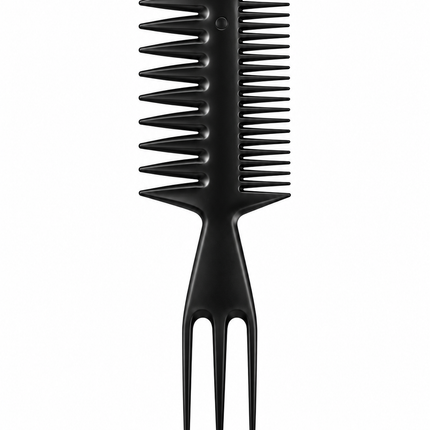 Professionele 3-in-1 Barber Stylingkam – Afro Kam & Hair Pick – Zwart