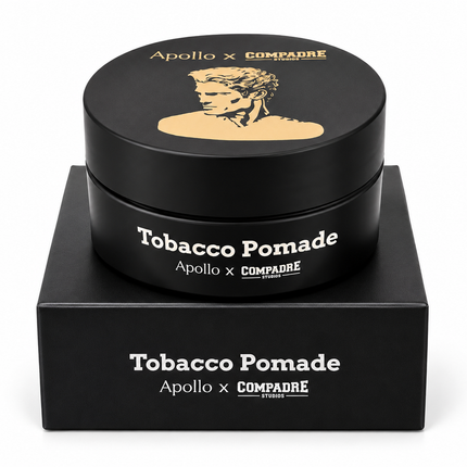 Apollo x Compadre Studios Tobacco Pomade – Professionele Haarpomade