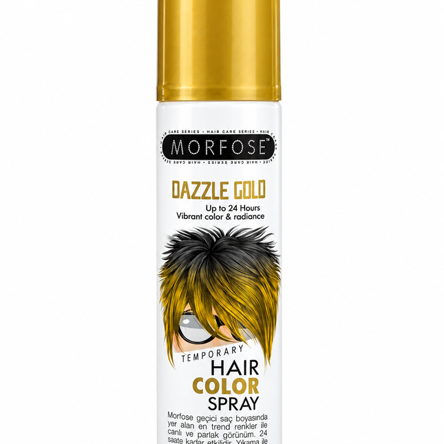 Morfose Dazzle Gold Temporary Hair Color Spray – Gouden Haarkleurspray