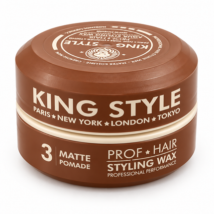 King Style 3 Matte Pomade – Professional Hair Styling Wax
