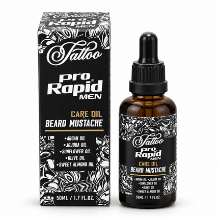 Pro Rapid Men Tattoo Care Oil Beard & Mustache – 50 ml