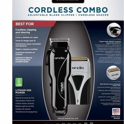Andis Cordless Combo Tondeuse & Trimmer